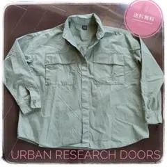 大人気！URBAN RESEARCH DOORS オーバーサイズ長袖カーキシャツ