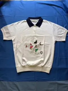 courrèges クレージュ 40 ロゴ刺繍 ポロシャツ - メルカリ