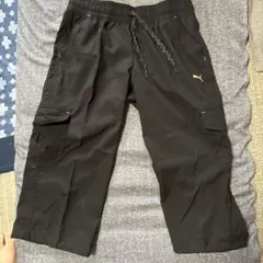PUMA レディース カーゴクロップドパンツ ブラック Lサイズ
