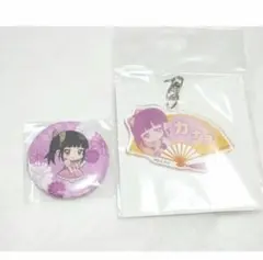 鬼滅の刃　カナヲ　缶バッジ　アクリルキーホルダー