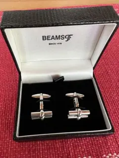 BEAMS F シルバー カフリンクス ボックス付き