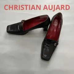 美品　CHRISTIAN AUJARD 黒パンプス　23.5cmのサムネイル