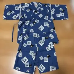 ミキハウス　ダブルビー　甚平　110 男の子　夏