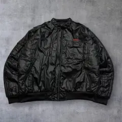 vintage古着 中綿キルティング ナイロンコーチジャケット エポレット付