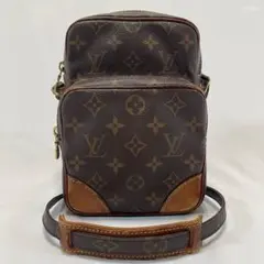 【美品】ルイヴィトン アマゾン モノグラム ショルダーバッグ 斜め掛け 茶
