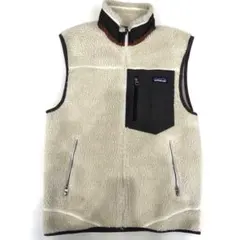 patagonia フリースベスト メンズ S クリーム