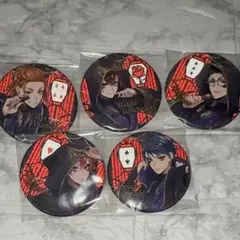 ツイステ　ハーツラビュル寮　缶バッジ　リドル　トレイ　ケイト　エース　デュース