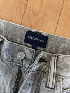 DESCENDANT スキニーデニムパンツ グレー サイズ1のサムネイル