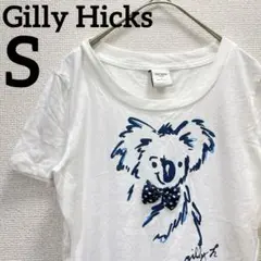 ギリーヒックス【S】コアラ Ｕネック 半袖 Tシャツ 白 綿 ポリエステルのサムネイル