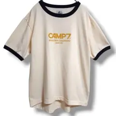 【リンガーTシャツ】CAMP7 キャンプセブン アメカジ レトロ ロゴ Mのサムネイル