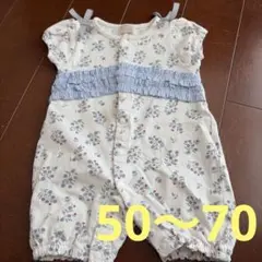 petit main 花柄ツーウェイ・ドレスオール
