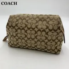 COACH コーチ ポーチ 小物入れ シグネチャー Cロゴ キャンバス生地