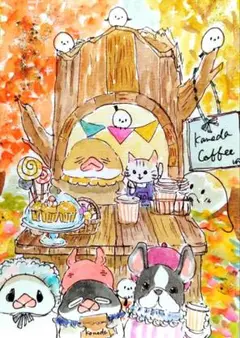 お菓子もあるナノー！　9/10 14（原画）ポストカードのみ