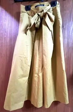 ZARA WOMAN ベージュ フレアスカート XSサイズ