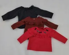 80-90サイズ 長袖3枚セット