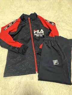 FILA ジャージ 上下 ネイビー/レッド 140