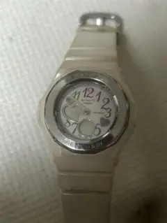 ハート液晶　CASIO Baby-G 白　ベビーg Gショックのサムネイル