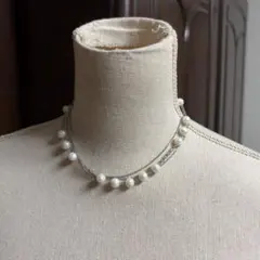 美品✨agate✨silver925 3連　パールネックレス　冠婚葬祭