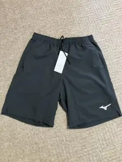 新品Mizuno テニスハーフパンツ　黒L
