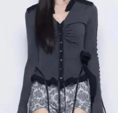 theredthread S trailing rose tops カーディガンのサムネイル