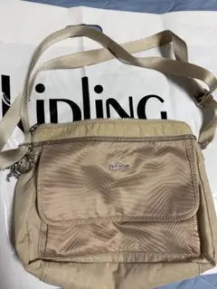 Kipling ベージュ ショルダーバッグ