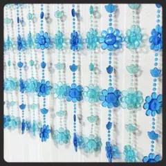 【ハンドメイド・未使用品】洋ナシのビーズアート ウォールデコ　ビーズのれん ハンドメイド・未使用品】UFOのビーズアート ウォールデコ