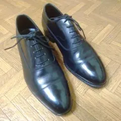 大塚製靴　ブラックレザー　ストレートチップ　ビジネスシューズ 大塚製靴 ビジネスシューズ 革靴 ストレートチップ 本革 黒 25.5