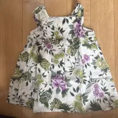 BeBe ノースリーブ 花柄 ワンピース 90cmのサムネイル