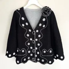 ★ノコオーノNOKO OHNN ジャケット コサージュ モノトーン 白黒 七五三