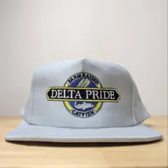 90sデッドストックDELTA PRIDE CATFISHキャップ 企業ロゴ