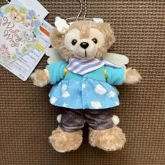 ディズニー　ウィッシングウィングス　ダッフィーぬいぐるみバッジ