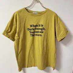 サマンサモス2 Tシャツ　マスタード色　ロゴ入り