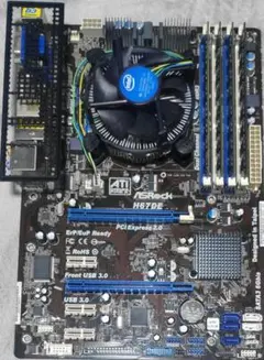 CORE i7-2600S，16GBメモリ，ASRock H67DEマザーボード
