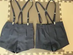 サスペンダー付きパンツ LL 二枚セット110〜130