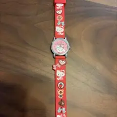 Hello Kitty キッズ腕時計 レッド
