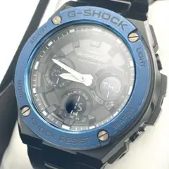 稼働】CASIO カシオ G-SHOCK 腕時計 ブルー GST-W110BD - メルカリ
