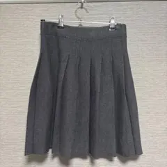 グレー ミニ丈 プリーツスカート　ニット　制服