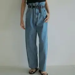 未使用 Whim Gazette センタープレスデニムパンツ 38 - メルカリ