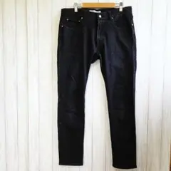 UNITED ARROWS ブラック スリムフィット デニム パンツ Lサイズのサムネイル
