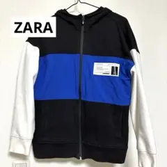 ZARAボーイズ11-12（152cm）カラーブロックジップアップパーカー
