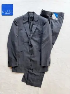 新品　タグ付き　PAZZO WASHABLE グレー ストライプ スーツ セット