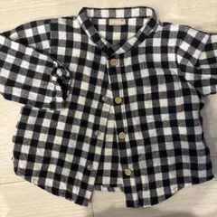 フランネル チェック柄 シャツ 95cm未満