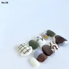 【サイズオーダー】ブラウン×フラワー
