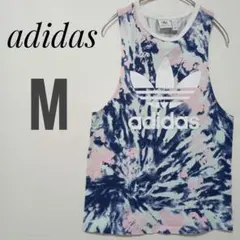 【アディダス】タイダイ柄 レディースタンクトップ M