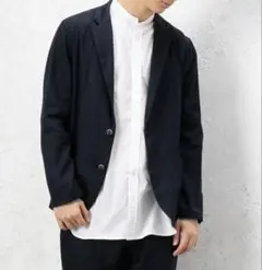 【匿名配送】UNITED ARROWS リネン ジャケット ネイビー