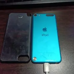 iPod モデルa2421青 ケース付き訳ありジャンク中古