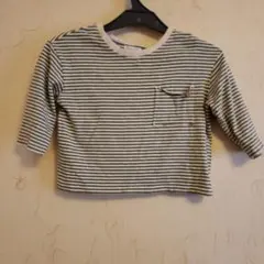 キッズ　ストライプ長袖Tシャツ（95cm）