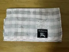 Burberrys チェック柄 ガーゼハンカチ　ピンク