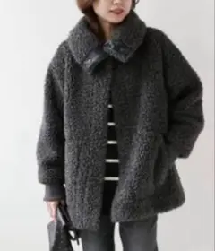 relume ボアジャケット グレー