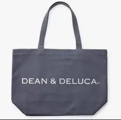 DEAN & DELUCA トートバッグ チャコールグレーLサイズ